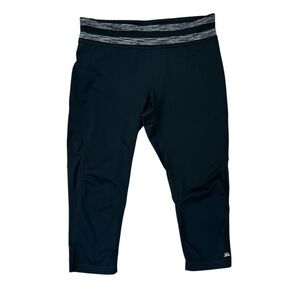 Lukka Women’s XL Black Capri Leggings Cropped Thick Waistband